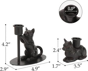 Dog Shape Design Best Quality Handmade Metal Candle Holder 2 Pieces Set <b>Ornaments</b> for Home <b>Wedding</b> Decoration Candle Light Stand - Product Image 4