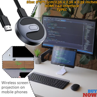 Adaptador de TV Stick compatible con HDMI de 1080P para pantalla de visualización Android IOS Smart TV Box Mirascreen hecho de plástico