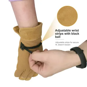 ถุงมือไนลอนถักนิตติ้งสีส้มขนาด13นิ้วถุงมือทำงานเพื่อความปลอดภัยสำหรับอุตสาหกรรม - Product Image 4