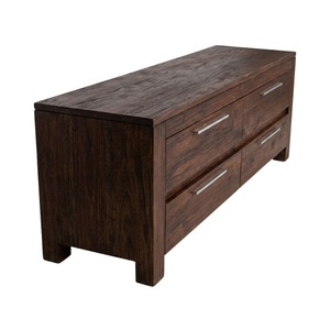 Armoire de chambre minimaliste en teck, utilisable comme armoire de rangement pour mobilier de maison moderne, fonctionnant également comme table de chevet et commode. - Product Image 6