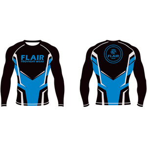 เสื้อไนลอน BJJ ป้องกันผดผื่นป้องกันรังสียูวียาวเสื้อบีบอัดกันยูวีทนทานออกแบบได้ตามต้องการระบายอากาศและใส่สบาย - Product Image 6
