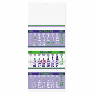 Trittico Fluo Calendario Promozionale Personalizzato per Merchandising - Product Image 1