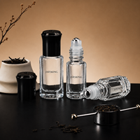 Flacon roll-on en verre anti-fuite : Flacon roll-on en verre rose unique pour huiles essentielles et parfums, offre OBM