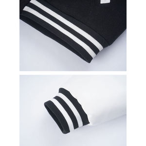 Dernier modèle de vestes universitaires veste de baseball universitaire à manches longues respirante avec col ras du cou et impression de logo personnalisé pour hommes - Product Image 6