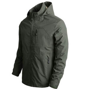 Chaqueta cortavientos impermeable en blanco para exteriores, logotipo personalizado, chaquetas cortavientos impermeables, chaqueta de talla grande para hombre y mujer - Product Image 4