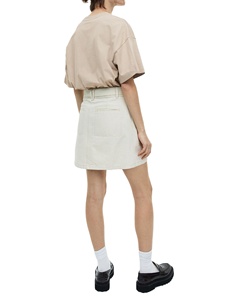 Camiseta Lisa básica de algodón 100% de la mejor calidad, camisetas de verano con cuello redondo para mujer, camisetas personalizadas de color beige claro para mujer - Product Image 5