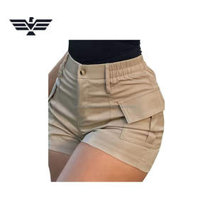 Shorts Cargo para Mujer, Ligeros, de Poliéster/Nailon, Transpirables, Cintura Elástica, Cintura Alta, Estilo Deportivo, Personalizables para Actividades al Aire Libre - Product Image 5