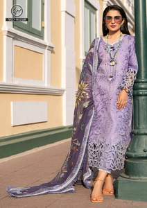Robe de soirée en mousseline de soie fantaisie pour femmes de style pakistanais traditionnel 2026, design Salwar Kameez pour occasions spéciales - Product Image 5