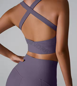 Femme vêtements de sport mode course sport gym débardeur sans manches col haut yoga hauts séchage rapide - Product Image 5