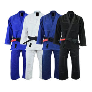 Prix compétitif, haute qualité, vêtements de sport légers et extensibles, col en V, arts martiaux, BJJ Gi Kimono, ensembles d'uniformes de Jiu Jitsu en coton - Product Image 4