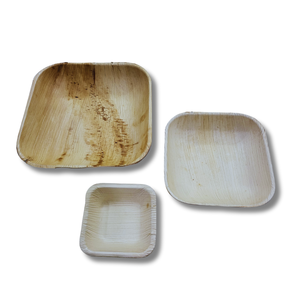 Bols carrés en feuille de palmier Areca bols de service naturels biodégradables jetables pour la restauration et les plats à emporter ou la vaisselle de fête - Product Image 5