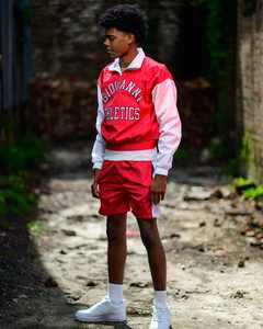 Ensemble survêtement d'été Streetwear personnalisé sweat-shirt brodé pantalon en nylon coupe-vent pantalon et short pour hommes survêtement - Product Image 2