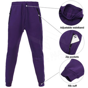 Ensemble de survêtements en molleton 100% coton pour hommes de haute qualité avec logo personnalisé Streetwear pantalon de survêtement uni à capuche grande taille - Product Image 4