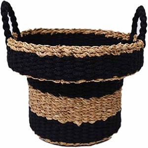 Cesta de hierba marina con 2 asas laterales, precio barato - Product Image 1