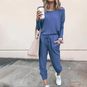 Ropa de salón de secado rápido, nueva moda, venta al por mayor, personalizada, de color sólido, transpirable, gran oferta, conjunto de verano para mujer, pijama, ropa de dormir para mujer - Product Image 3