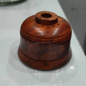 CRAFTS GALORE Unique fait à la main Vintage européen bois toutes saisons porte-brûleur d'encens naturel pour parfum de maison - Product Image 1