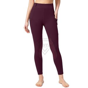 Vêtements d'équitation imprimés en gros, jodhpurs, pantalons de cheval à quatre sens extensibles, respirants, taille haute, leggings d'équitation pour femmes - Product Image 3
