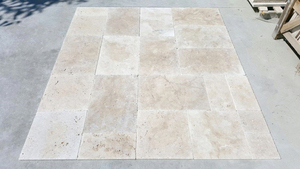 2023 personnalisable 12mm Beige travertin Decking pierre naturelle anti-dérapant vente chaude finition dégringolée dinde usine en plein air - Product Image 3