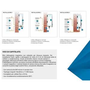 Euroacque 3/4 MF Filtre magnétique compact séparateur de saletés sous chaudière pour pièces de chauffe-eau - Product Image 4