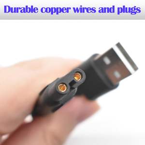 Kit de toilettage professionnel rechargeable par USB, tondeuse à cheveux réglable pour barbiers, lames en acier inoxydable pour usage domestique - Product Image 6