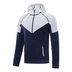 2024 sur mesure hommes Slim Fit Jogging à capuche fermeture à glissière bouffée broderie impression Logo personnalisé pas cher concepteur polaire à capuche - Product Image 6