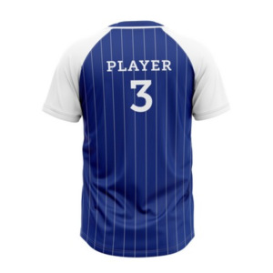 Camisetas de Béisbol y Sóftbol Sublimadas Personalizadas de la Mejor Calidad, Cuello en V, Manga Corta, Diseño con Letras en la Parte Delantera, 100% Poliéster, Secado Rápido - Product Image 4