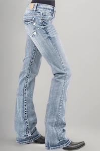 Export Quality Classic <b>Men</b> Bootcut <b>Jeans</b> Comfortable Fit with Slight <b>Flare</b> for a Retro Look with Custom Packaging from India - Product Image 3