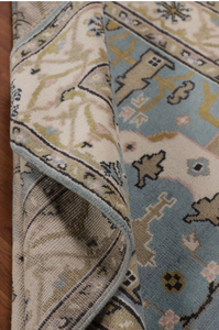 Haute qualité fait à la main Premium touffeté laine brodé abstrait fleur tapis soie matériel rouleau pour travail à domicile salon chambre prière - Product Image 6