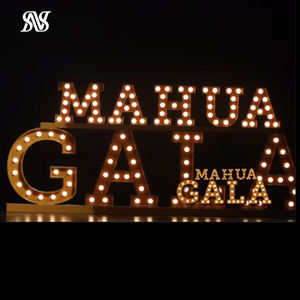 Lettres lumineuses LED, panneau lumineux électronique alimenté par piles, pour mariage, anniversaire, fête, bar à domicile, lampe de Noël - Product Image 2