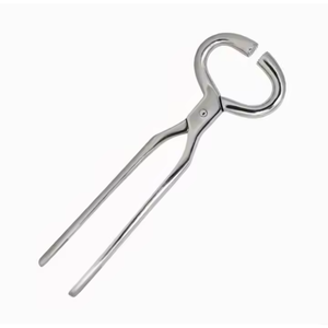 Pince professionnelle de testeur de sabot de cheval en acier inoxydable de qualité supérieure outil de maréchal-ferrant réutilisable pour la conception durable des soins vétérinaires - Product Image 6