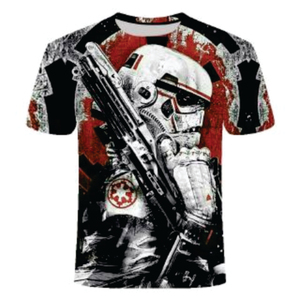 T-shirt Streetwear vintage pour hommes OEM 100% coton lourd 220GSM demi-manches surdimensionnées avec motif solide et impression personnalisée - Product Image 3