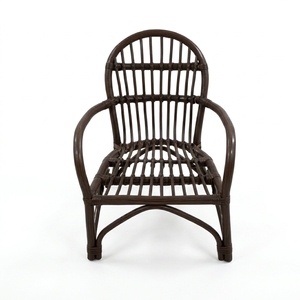 Fauteuil enfant en rotin marron, mobilier moderne pour salle de jeux, fauteuil léger et mignon pour chambre d'enfant, style bohème, vente en gros - Product Image 1