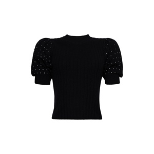 Maglione Daphne da Donna di Jonathan Simkhai in Lana e Cashmere con Decorazioni, Nero, Taglia Piccola - Product Image 1