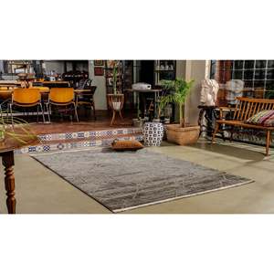 Alfombra Moderna Netline Jolly, Color Antracita-JL003, Microfibra de Poliéster y Algodón para Hogar, Dormitorio, Estudio, Habitación Infantil, Alfombras Depot Home - Product Image 1