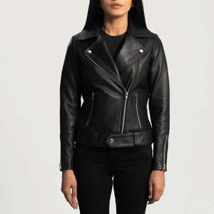 Veste en cuir pour femmes sur mesure Matériau durable de qualité supérieure Vêtements d'extérieur tendance pour les magasins de mode - Product Image 4