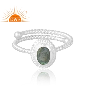 Latest Selling 925 Sterling Silver Natural <b>Labradorite</b> Gemstone <b>Ring</b> Custom Jewelry for Women Gift for Her - Product Image 3