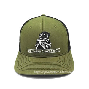 Gorras Trucker con Logotipo Bordado 2D, Ropa Deportiva Unisex, Gorra Verde de Malla Ajustable, 100% Algodón, Moda para Exteriores - Product Image 2