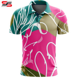 เสื้อโปโลพิมพ์ลายแบบระเหิดสำหรับผู้ชายเสื้อกอล์ฟคุณภาพสูง - Product Image 4