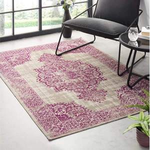 Tapis vintage gris/framboise Netline Home Saville - Product Image 3