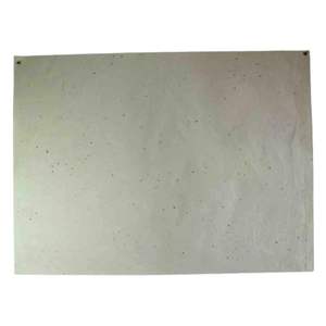 Beau papier de coton recyclé fait à la main de qualité supérieure graines de couleur crème marbré feuille de 300 g/m² - Product Image 1