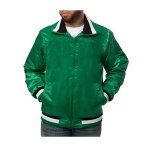 Chaqueta Universitaria Clásica de Satén para Hombre/ Chaquetas Universitarias con Parches Bordados Estilo Americano Personalizadas - Product Image 4