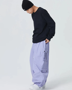 กางเกงสกีทรงหลวมสำหรับผู้ชายและผู้หญิง รุ่นใหม่ กันน้ำ ระบายอากาศ อุ่น กันลม มีซิป - บุผ้าฟลีซเท็กซ์ - Product Image 6