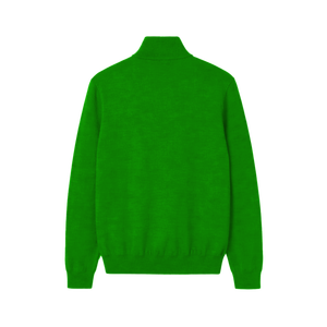 OEM <b>Men's</b> 100% Cotton Full Zip Mock Neck Sweater Knit Jacket Winter <b>Cardigan</b> Anti-Pilling Breathable <b>Zipper</b> Quick Dry Solid - Product Image 3