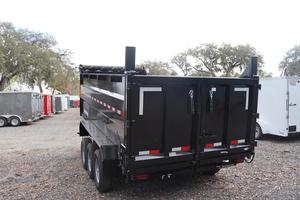 High Capacity 7 x 16 FT (82") Tri-Axle Hydraulic Dump Trailer Heavy Duty Material Hauling Equipment - Product Image 5