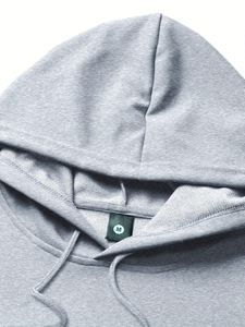 Conjunto de chándal de poliéster-Sudadera con capucha de color sólido y joggers con cordón con bolsillos-Manga larga 450gsm - Product Image 6