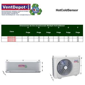 มินิสปลิตสำหรับล็อบบี้, MXHCS-003, 24000BTU, 2.0 ตัน, R410a, Fr - Product Image 3