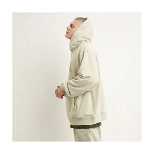 เสื้อฮู้ดและเสื้อสเวตเตอร์โอเวอร์ไซส์สำหรับผู้หญิงเสื้อสเวตเชิ้ตลำลองแบบสวมหัวแขนยาวผ้าฝ้าย100% - Product Image 2