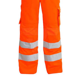 2024 professionnel Orange couleur sécurité Dangri costume haute qualité meilleure conception léger Polyester vêtements de travail Logo personnalisé - Product Image 2
