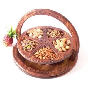 Best Quality Solid Wooden Dry <b>Fruits</b> <b>Basket</b> <b>for</b> Folding Home Decor Kitchen Tableware Dry <b>Fruits</b> <b>Basket</b> - Product Image 2