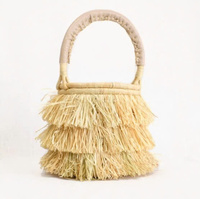 SAC SEAU EN RAFIA PERSONNALISÉ AVEC COQUILLAGE ET POMMETS EN GROS NOUVEAU 2024 CHAUD TENDING